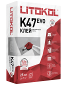 Клей для плитки для внутренних работ LITOKOL K47 (класс С0), LITOKOL