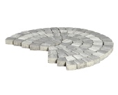 Тротуарная плитка Braer Классико круговая Color Mix Тип 7 Туман