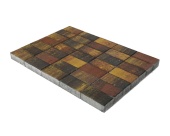 Тротуарная плитка Braer Прямоугольник Color Mix Мальва 200х100х40