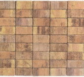 Брусчатка Braer Прямоугольник ColorMix 200х100х60мм цвет Прайд, BRAER