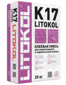 Клей для плитки и керамогранита LITOКOL K17 (класс С1), LITOKOL