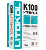 Клей высокоэластичный для укладки крупноформатных плит HYPERFLEX K100 (класс С2 TЕ S2), LITOKOL