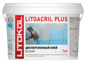 Клей дисперсионный белый для керамической плитки и мозаики LITOACRIL PLUS (класс D2TE), LITOKOL