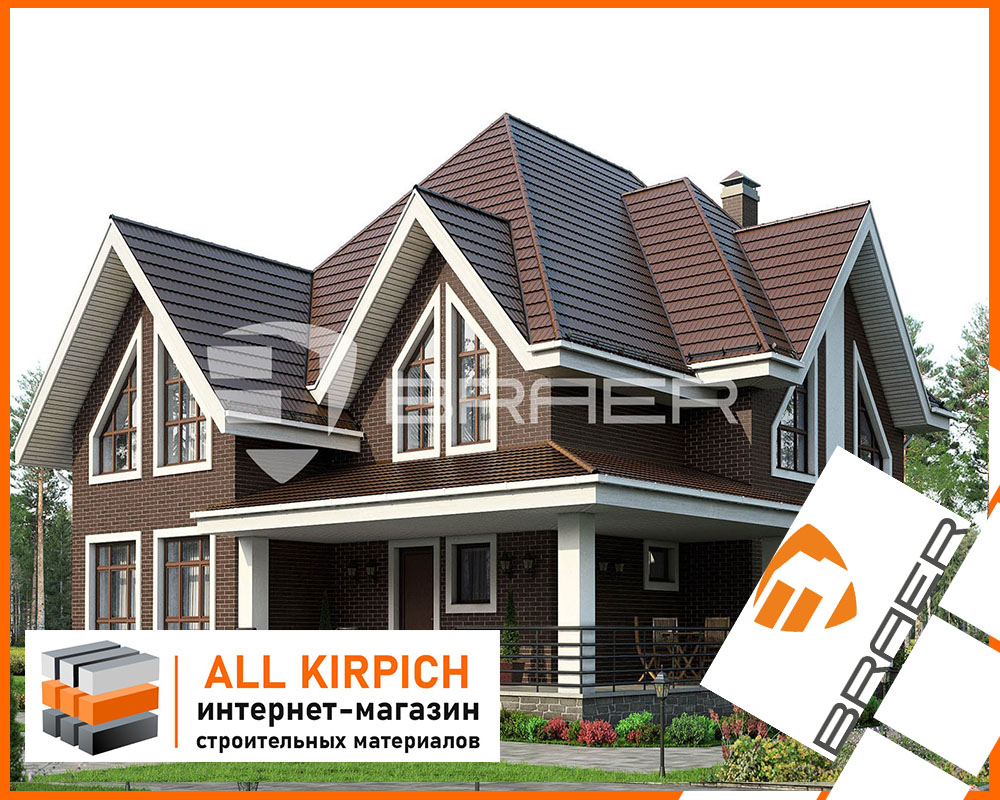Кирпич рифленый Braer