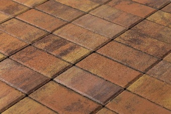 Брусчатка Braer Прямоугольник ColorMix 200х100х60мм цвет Прайд, BRAER