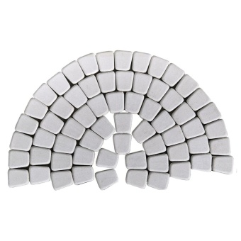 Тротуарная плитка Braer Классико круговая Серебристый