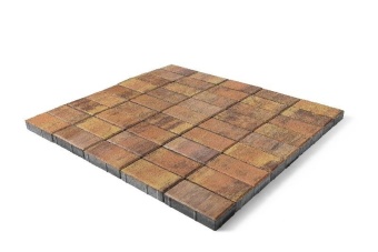 Брусчатка Braer Прямоугольник ColorMix 200х100х60мм цвет Прайд, BRAER