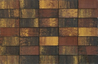 Тротуарная плитка Braer Прямоугольник Color Mix Мальва 200х100х40