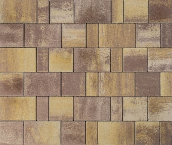 Тротуарная плитка Braer Ландхаус Color Mix Степь толщина 60