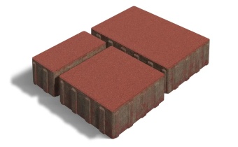 Тротуарная плитка 342 Механический завод Новый город Классик 80 Ярко-красный