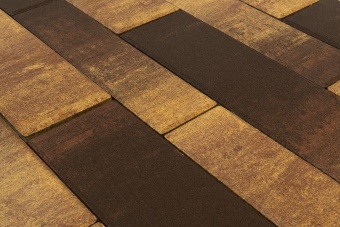 Тротуарная плитка Braer Домино Color Mix Сафари толщина 60