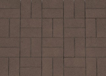 Брусчатка Каменный Век Кирпичик 200х100х60 мм. Темно-коричневый, Каменный век