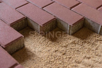 Тротуарная плитка Steingot Плита 600х300х60 Темно-красный частичный прокрас