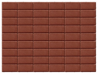 Брусчатка Лидер 40 Прямоугольник 200х100х80 мм Красный, Лидер 40