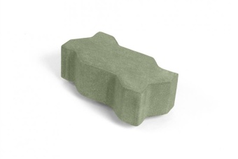 Тротуарная плитка Нобетек Зигзаг 1И8ф Зеленая