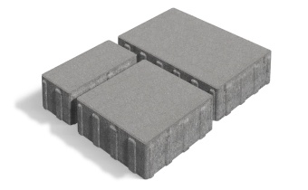 Тротуарная плитка 342 Механический завод Новый город Классик 80 Серый