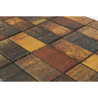Тротуарная плитка Braer Прямоугольник Color Mix Мальва 200х100х60