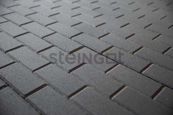 Тротуарная плитка Steingot Прямоугольник 600х300х80 серия Плиты 80 Черный частичный прокрас