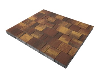 Тротуарная плитка Braer Ландхаус Color Mix Мальва толщина 60