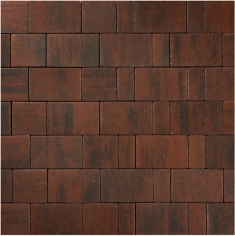 Тротуарная плитка 342 Механический завод Новый город Классик 80 Колор Микс Гавана