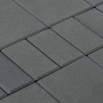 Тротуарная плитка Braer Мозаика Серый толщина 60