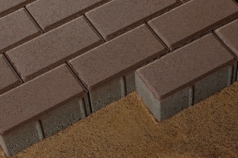 Брусчатка 342 механический завод Прямоугольник 200х100х80 мм Коричневый, 342 МЗ