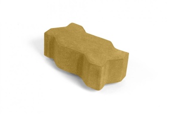 Тротуарная плитка Нобетек Зигзаг 1И8ф Желтая