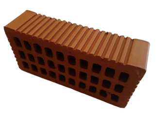 Кирпич рядовой одинарный рифлёный М-150 Михнево