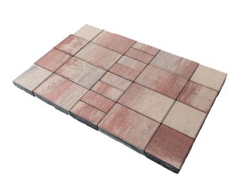 Тротуарная плитка Braer Мозаика Color Mix Фламинго толщина 60