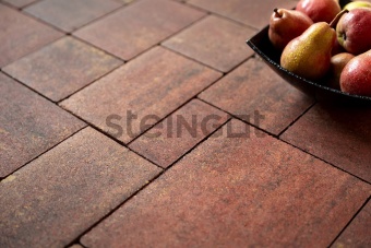 Тротуарная плитка Steingot Бавария Колор Микс Терракота №2 частичный прокрас