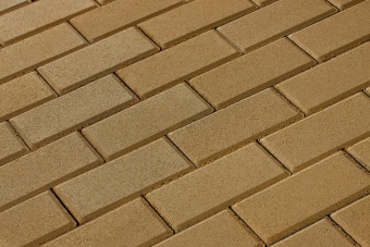 Брусчатка 342 механический завод Прямоугольник 200х100х80 мм Желтый, 342 МЗ