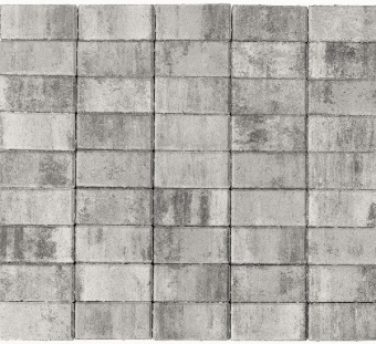 Брусчатка Braer Прямоугольник ColorMix 200х100х60мм цвет Туман, BRAER