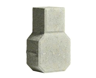 Тротуарная плитка 342 Механический завод Ракетка 227х137х80 Серый