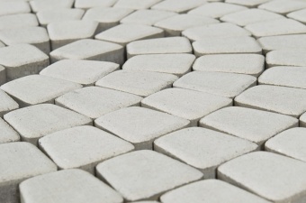 Тротуарная плитка Braer Классико круговая Белый