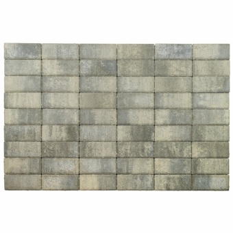 Тротуарная плитка Braer Прямоугольник Колор микс Туман толщина 40 мм