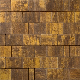 Тротуарная плитка 342 Механический завод Новый город Классик 80 Колор Микс Каньон