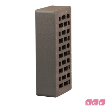 Кирпич лицевой пустотелый графитовый, поверхность гладкий ЛСР