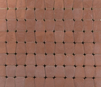 Тротуарная плитка Braer Классико круговая Винный