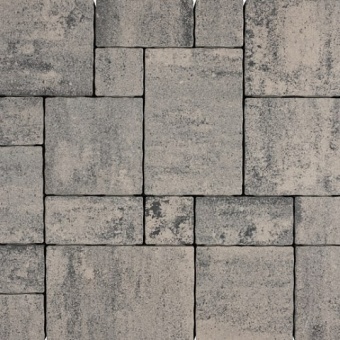 Тротуарная плитка 342 Механический завод Вилла 80 Колор Микс Арктика