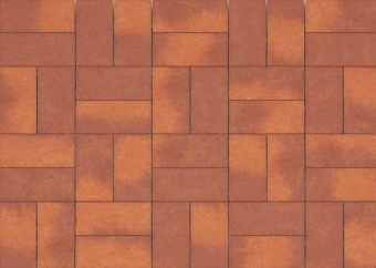 Брусчатка Каменный Век Кирпичик ColorMix 200х100х60 мм. Желто-красный, Каменный век