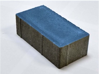 Брусчатка Лидер 40 Прямоугольник 200х100х80 мм Синий, Лидер 40