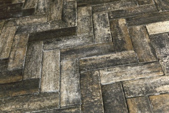 Тротуарная плитка Steingot Паркет 60 Колор-микс Хром