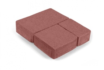 Тротуарная плитка Нобетек Старый город 1СГ5ф Красная