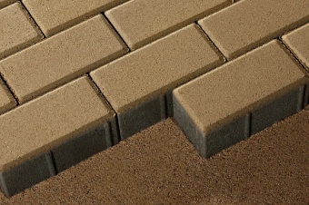 Брусчатка 342 механический завод Прямоугольник 200х100х80 мм Желтый, 342 МЗ