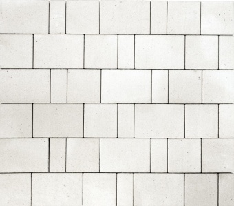 Тротуарная плитка Braer Ландхаус Белый толщина 80