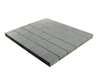 Тротуарная плитка Braer Ландхаус Серый толщина 80