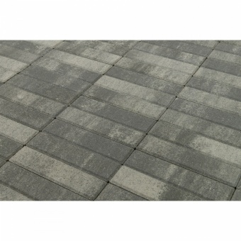 Тротуарная плитка Braer Паркет Колор микс Туман толщина 60