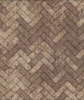 Тротуарная плитка 342 Механический завод Паркет 240х80х60 Колор Микс Невада