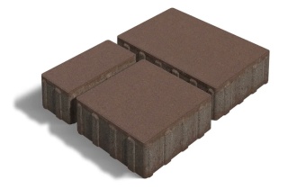 Тротуарная плитка 342 Механический завод Новый город Классик 80 Темно-коричневый