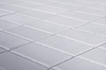 Брусчатка Прямоугольник 100х200х60 мм - Braer белый, BRAER